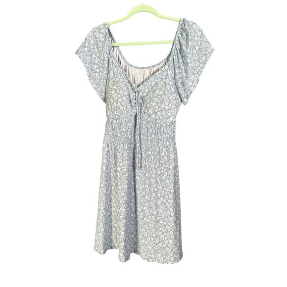 Blue and white size large junior’s dress - Picture 1 of 4